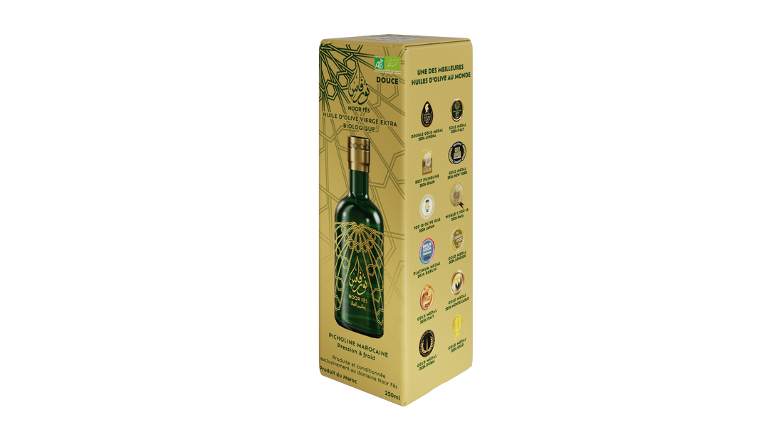 Bouteille 250ml rechargeable à partir des boxes Noor Fès