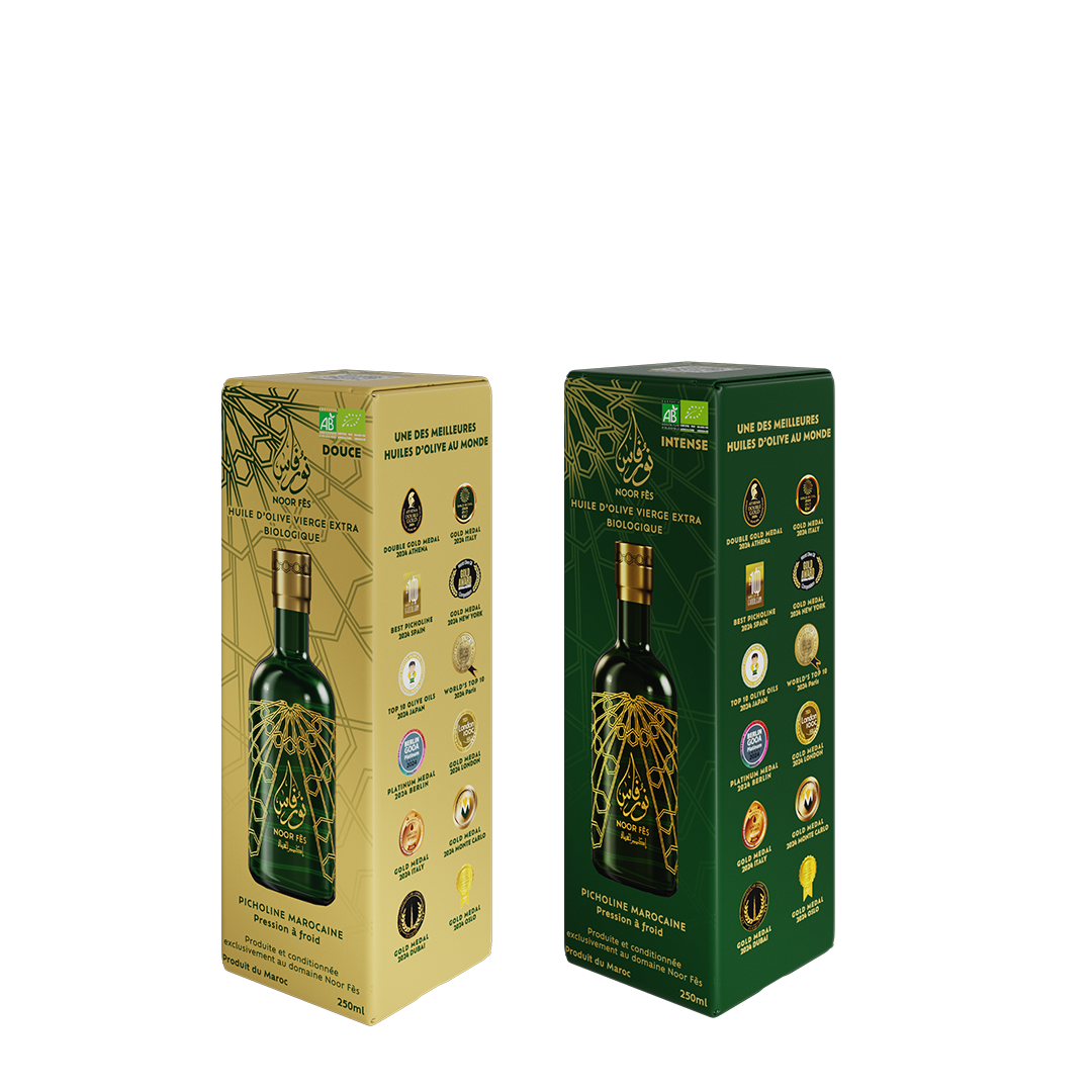 Bouteille 250ml rechargeable à partir des boxes Noor Fès